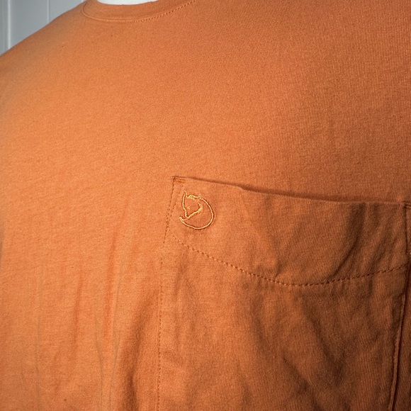 Fjallraven Mens Ovik T-Shirt - Orange - Picture 5 of 9